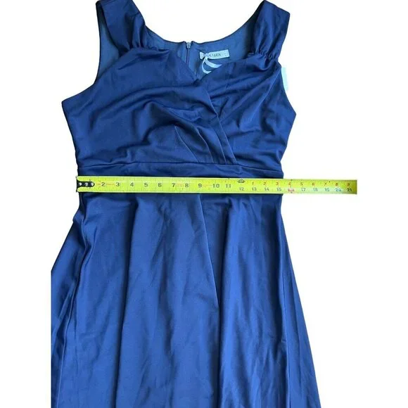Grace Karin Women's Sleeveless V-Neck Dress Navy Blue Size L - Picture 5 of 6